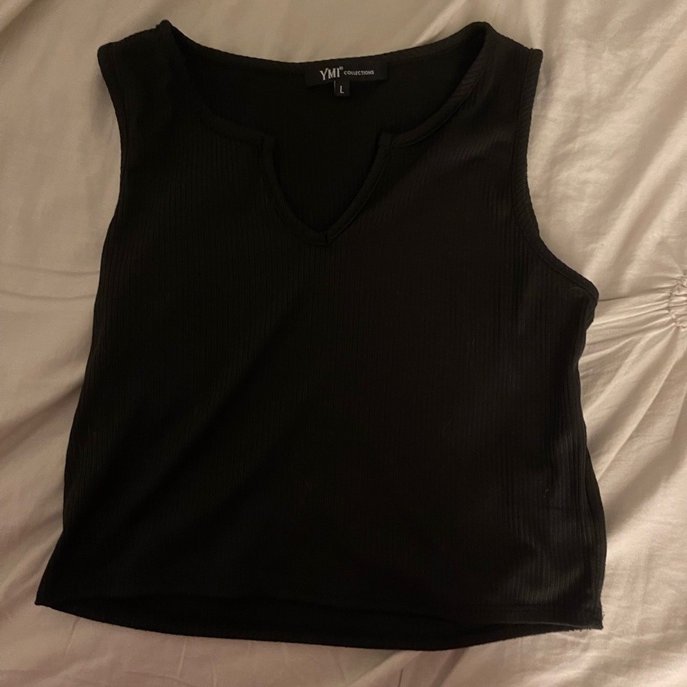 Black crop top
